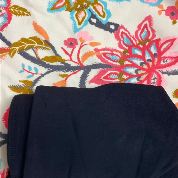 Free Country Tankini Top Pink and Aqua Floral Beach Swim Vacation Size Small - Picture 9 of 10